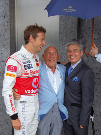 Racing legend Sir Stirling Moss lives just around the corner of the hotel. Here he is seen with Michael Shepherd, general manager of the hotel, and Jenson Button. The former London Tavern at London Hilton served a selection for ‘the friends of the Earl of Sandwich’ including a turkey and pastrami sandwich called ‘The Stirling Moss’.